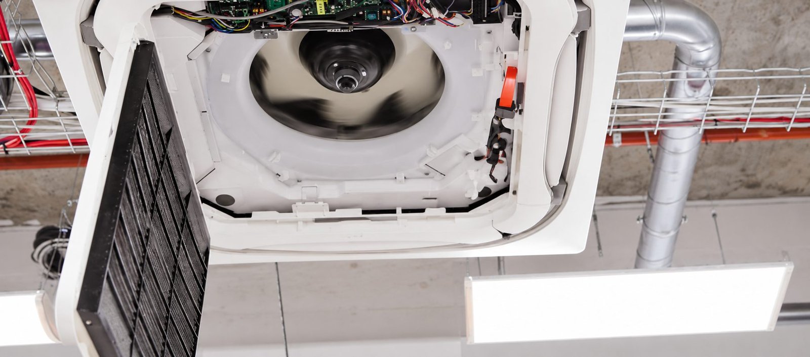 Cassette unit opened up for fault diagnosis